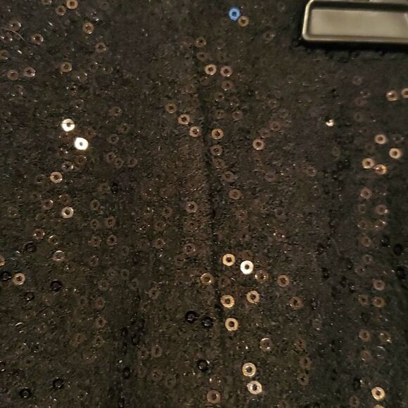 Stunning ANN TAYLOR Black Sequin Skirt Size 6 - Picture 8 of 13